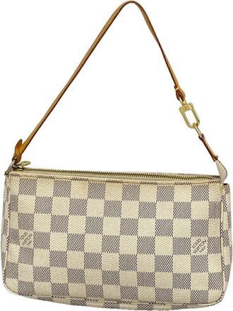 Louis Vuitton White Pouch (Pre-Owned)