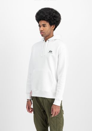Alpha Industries Hoodie ALPHA INDUSTRIES Basic Hoodie SL, Herren, Gr. XXL, weiss (wei&szlig;), Obermaterial: 80% Baumwolle, 20% Polyester, regular fit, Sweatshirts Hoodie