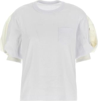 sacai Balloon T-shirt - Dames - T-shirts - Wit - M - Katoen - Tops