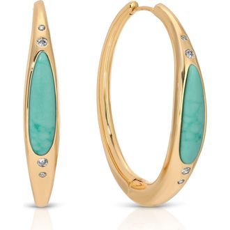 Ettika Solstice Hoop Earrings in Turquoise at Nordstrom