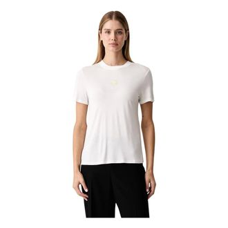 A|X Armani Exchange T-shirt met ronde hals - Dames - Tops - Wit - Maat: M Zijde