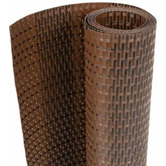 vidaXL Toldo Para Balc&oacute;n Rat&aacute;n Sint&eacute;tico Marr&oacute;n Y Negro 500x90 Cm Vidaxl