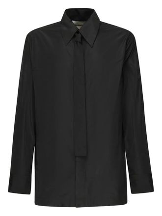 Jil Sander long-sleeve shirt - men - Polyester - 42 - Black