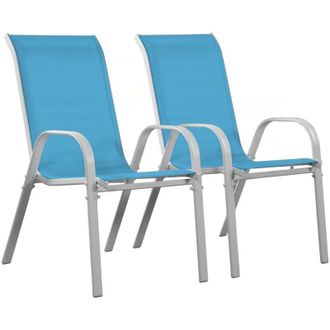 Habitat et Jardin Habitat Et Jardin - Juego De 2 Sillas Jard&iacute;n Textileno cordoba - Phoenix - Azul