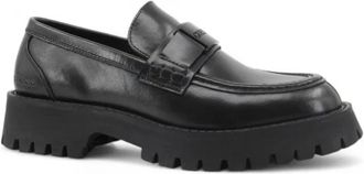 Guess Loafers - Heren - Loafers - Zwart - 42 EU - Leer - Schoenen