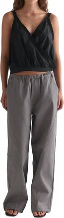Deiji Studios Curve Pants In Lavender Smoke