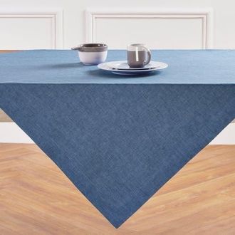 Solino Home Linen Table Throw - Athena, 52 x 52, 52 x 52 in Blue Denim at Nordstrom, Size Small