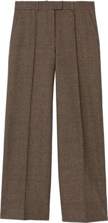 Burberry Brown Flat Front Pants