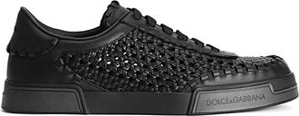 Dolce & Gabbana Casual Sneakers voor Mannen en Vrouwen - Heren - Sneakers - Zwart - 41 EU - Leer - Schoenen