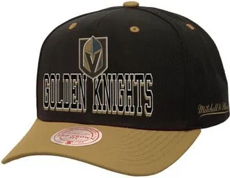 Mitchell & Ness Mens Mitchell & Ness Black/Gold Vegas Golden Knights Backside Script Two-Tone Pro Crown Adjustable Hat at Nordstrom