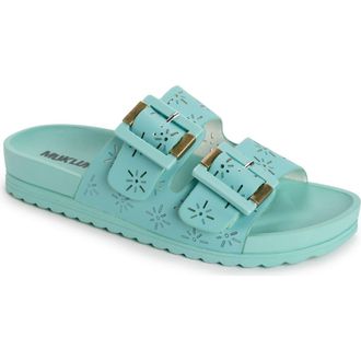 Muk Luks Womens Grand Cayman Sandal in Turquoise at Nordstrom, Size 11