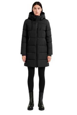 Rudsak Womens Sydney Com Puffer Jackets Black 4123511