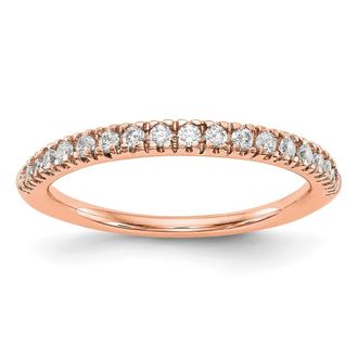 Diamond2Deal 14k Gold Lab Grown Diamond Wedding Band Ring 1/4Ct Clarity- VS Color- D-E
