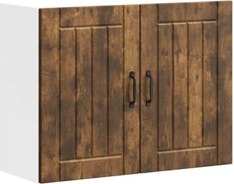 vidaXL Kitchen Wall Cabinet Lucca Smoked Oak Engineered Wood Vidaxl