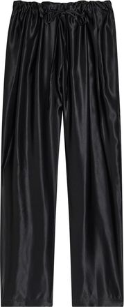 Khaite Rohen Straight-leg Satin Trousers - Black - S (UK8-10 / S)