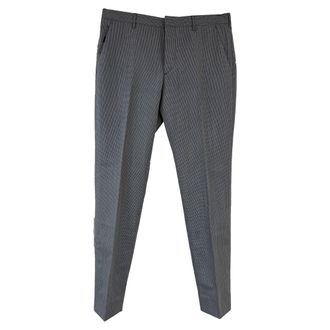 Prada Prada Rechte Pantalon in Grijs Wol