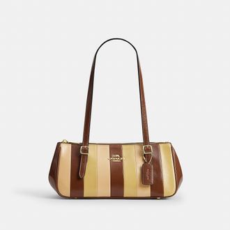 Coach Asher Shoulder Bag With Striped Patchwork