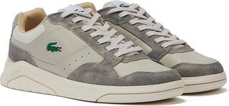 Lacoste Game Advance Luxe 222 2 SMA Mens Trainers - Grey Leather - Size UK 6