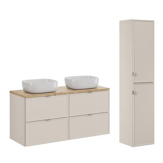 Petits Meubles Set de muebles con lavabo y columna estratificado 120.6cm