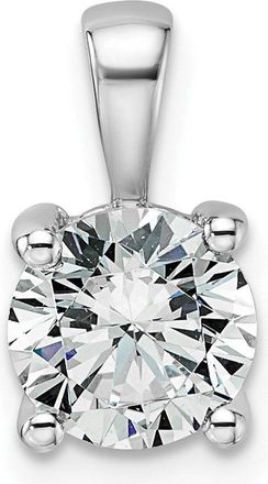 Diamond2Deal 14k Gold 1 1/2 Ct Round Lab Grown Diamond Pendant