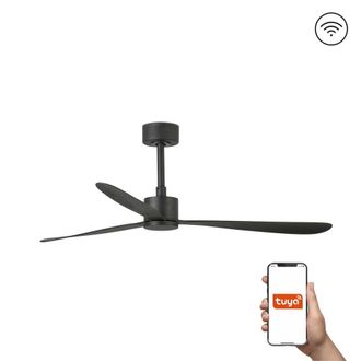 Netlighting Amelia Large 3 Blade Ceiling Fan Matt Black Tuya Smart System