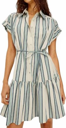 Rails Evaline Mini Shirt Dress In Marsala Stripe