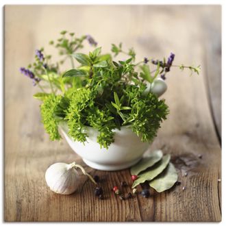 Artland Wandbild »Verschiedene Kräuter - Küche« Arrangements 1 Stk. tlg. als Alubild, Outdoorbild, Leinwandbild, Poster, Wandaufkleber