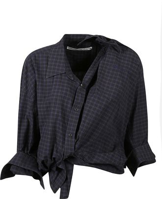 Alexander Wang Asymmetrical Striped Button-up Shirt