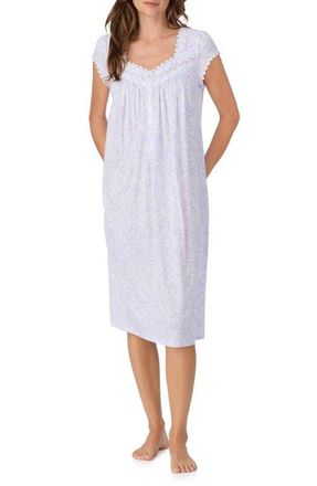 Eileen West Waltz Floral Nightgown in Lavender Print at Nordstrom, Size X-Large