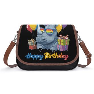 Generic Rhino Birthday Crossbody Bags for Women Shoulder Messenger Bag Purse Handbags