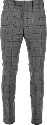 Pantaloni Torino checked trousers - Grey