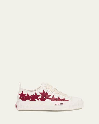 Amiri Stars Low-Top Leather Sneakers