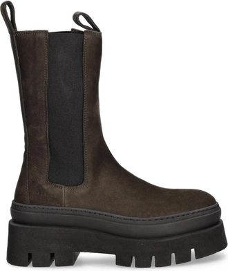 Copenhagen platform pull-tab Chelsea boots - Brown