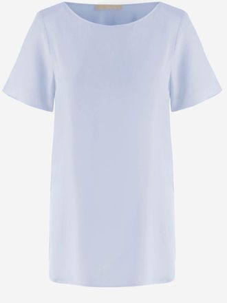 Allude Allude Stretch-Seiden-T-Shirt