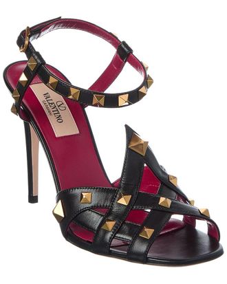 Valentino VLogo 100 Leather Sandal