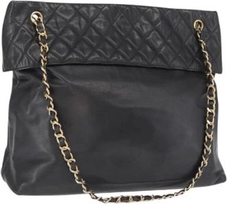 Chanel Pre-owned Shoulder Bags, female, Black, Size: ONE SIZE Pre-owned Vintage Shoulder Bag