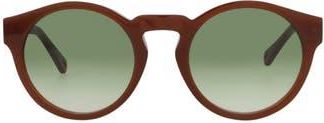 Chlo&eacute; 52mm Round Sunglasses in Brown Brown Green at Nordstrom Rack