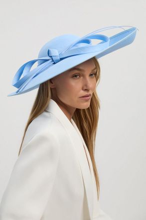 Karen Millen Womens Quill Bow Detailed Disk Fascinator - Pale Blue - One Size