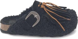 Taji Schoenen, Dames, Zwart, 36 EU, Wol, Sabot Borreguillo