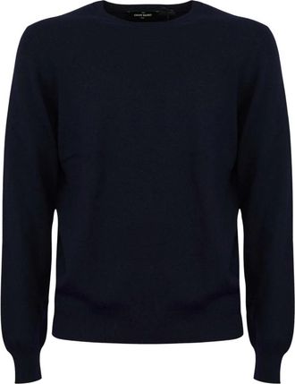 Gran Sasso Girocollo Cashmere - Heren - Cashmere truien - Blauw - 3XL - Kasjmier - Truien & Vesten