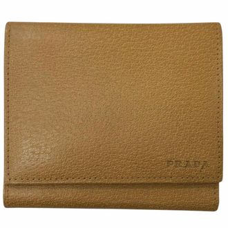 Prada Leather Wallet (Tri-Fold) (Pre-Owned)