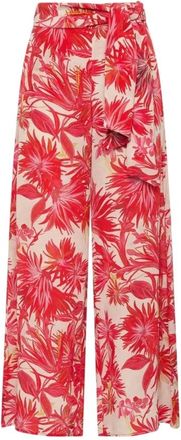 Maliparmi Wide Trousers, female, Red, Size: M Wide Trousers