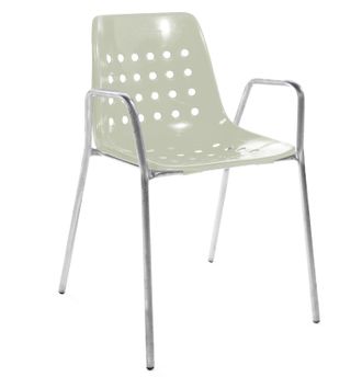 Schubiger M&ouml;bel Gartenstuhl Bermuda mit Armlehne Rundrohr