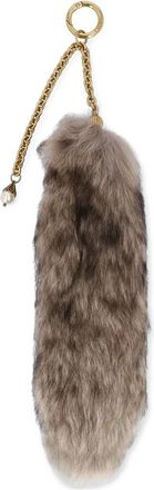 Chloé shearling charm - women - Lamb Shearling/Brass - One Size - Neutrals