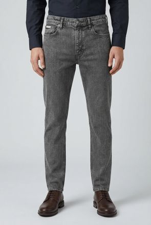 Calvin Klein Jeans Slim-fit-Jeans CALVIN KLEIN JEANS SLIM TAPER, Herren, Gr. 30, L&auml;nge 30, oyster grau, Denim/Jeans, Obermaterial: 98% Baumwolle, 2% Elasthan, gerade, un