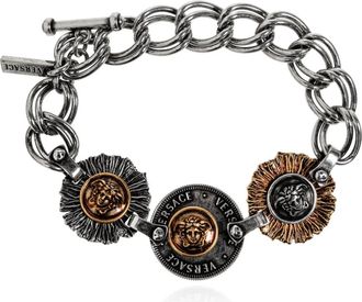 Versace Coins Bracelet - Dames - Armbanden - Grijs - ONE Size - Accessoires