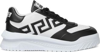 Versace Greca Odissea sneakers - men - Calf Leather/Rubber/Calf Leather - 41 - Black