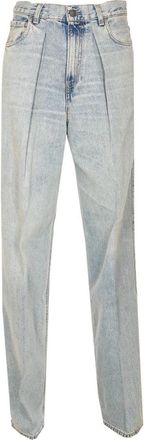 Haikure Candy Wide Leg Jeans - Dames - Loose Fit Jeans - Blauw - W28 - Katoen - Jeans