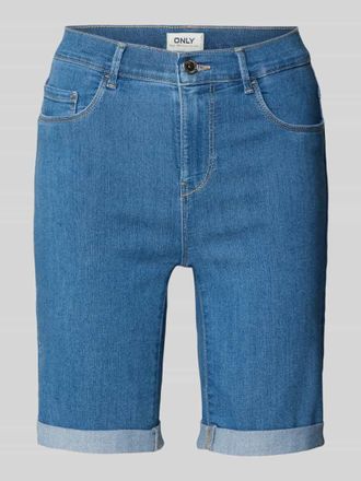 Only Slim Fit Jeansshorts mit fixiertem Umschlag Modell RAIN in Hellblau, Gr&ouml;&szlig;e XS