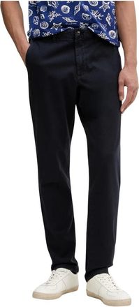 Benetton Slim Fit Chino Broek - Heren - Chinos - Blauw - XL - Katoen - Broeken